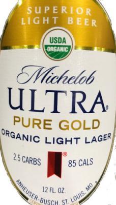 michelob ultra pure gold organic light beer lager michelob ultra pure gold organic light beer lager